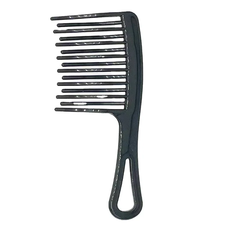Black Large Wide Tooth Comb Detangling Hair Brush Paddle Hair Comb for Curly Wet,Long Hair