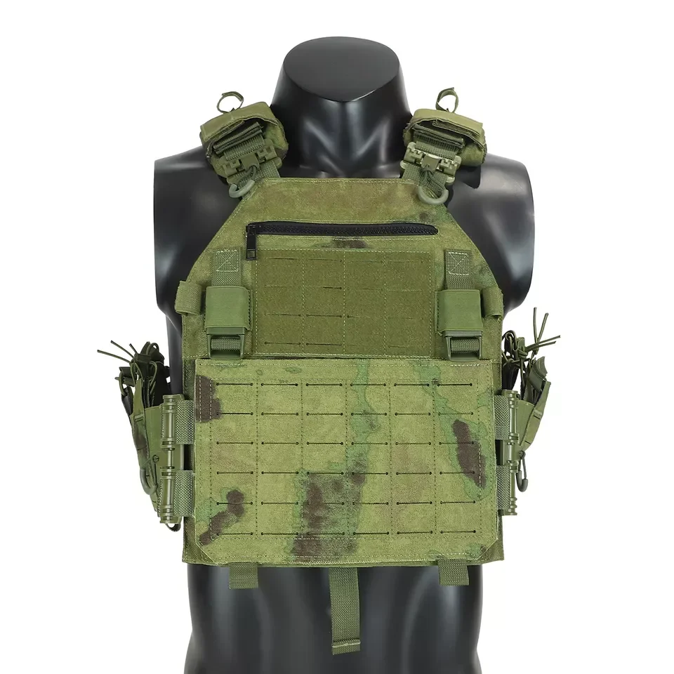 quick release olive color plate carrier tactical vest and backpacks