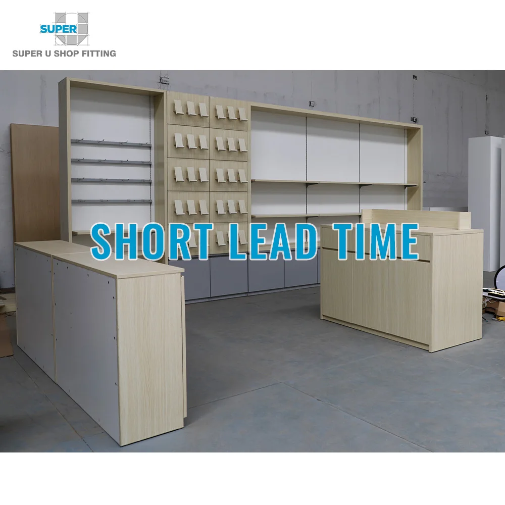 Cell Phone Accessories Case Display Rack Custom Wooden Cellphone Wall Display Wholesale Mobile Phone Store Furniture