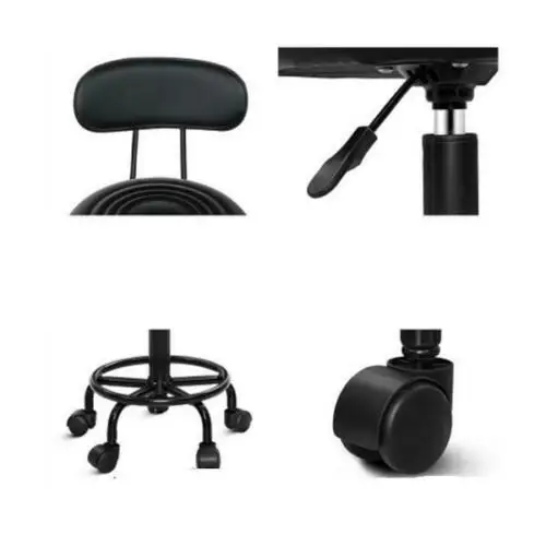 
Hairdressing Backrest Hydraulic Height pu padded hair Salon beauty Stool chair Swivel 