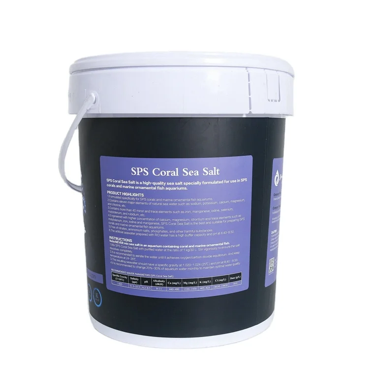 2024 New Price Reputation SPS Coral Plastic Marine Ornamental Fish Aquarium Food Sea Salt with Good Source Materials