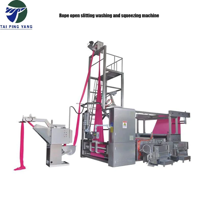 Tubular Fabric Slit and Open Roped Slitting Machine For Textile Dyeing Industries