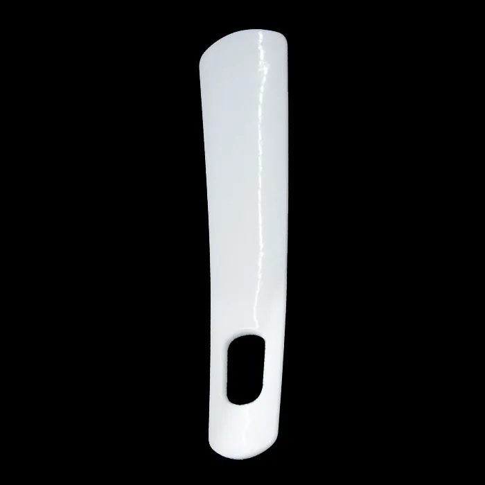 
Hotel plastic custom logo travel short white shoe horn shoehorn 