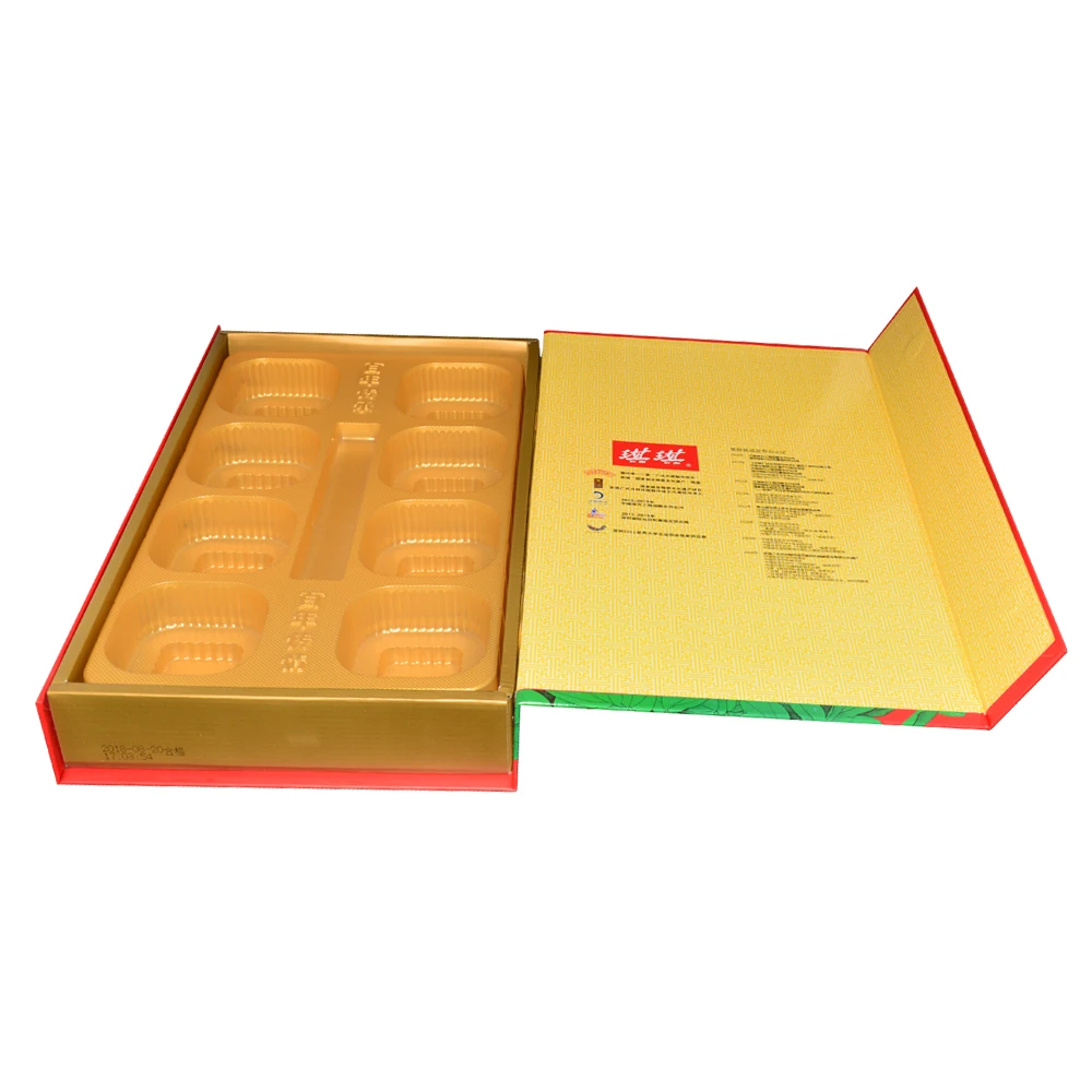 Wholesale Moon Cake Magnetic Paper Cardboard Packaging Gift Box Customized Mooncake Gift Boxes With Magnetic Closure