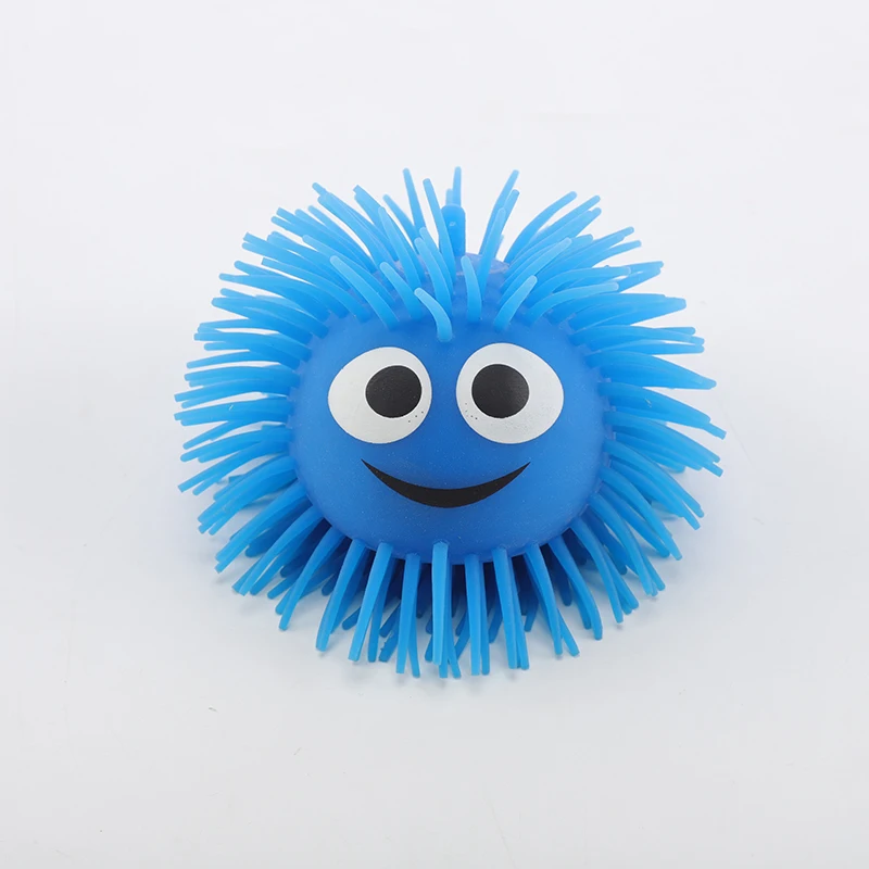 Tpr Flash Octopus Animal Shape Squeeze yo-yo Light Up Glowing Ball Toy