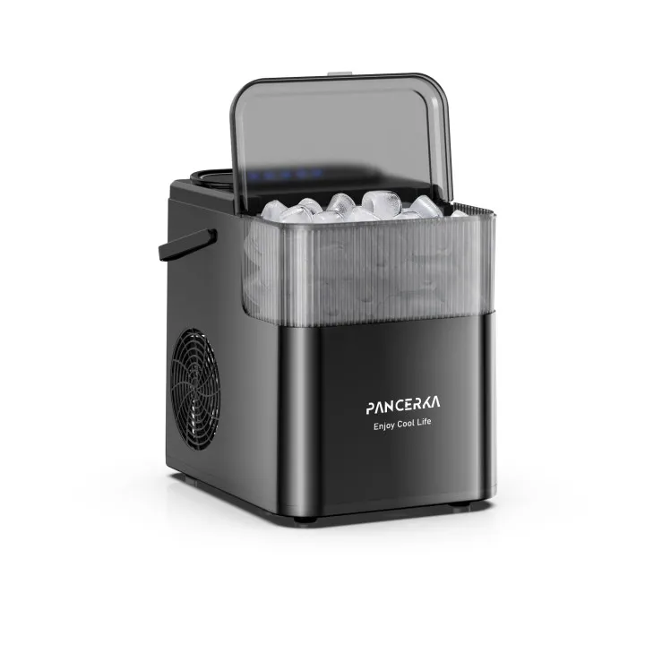 PANCERKA Electric Countertop Ice Maker Portable Household Commercial Bullet Ice Maker Small Mini Instant Ice Maker