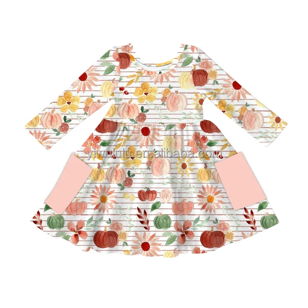 Baby Girls Clothing Long Sleeves kids Dress For Fall Toddlers Princess Dress
