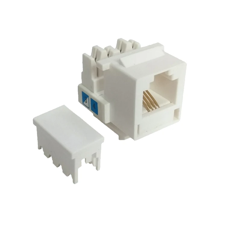 Кот 3 монтажным RJ11 RJ12 телефон KEYSTONE JACK слоновая кость Муфта Разъем 4P4C CAT3