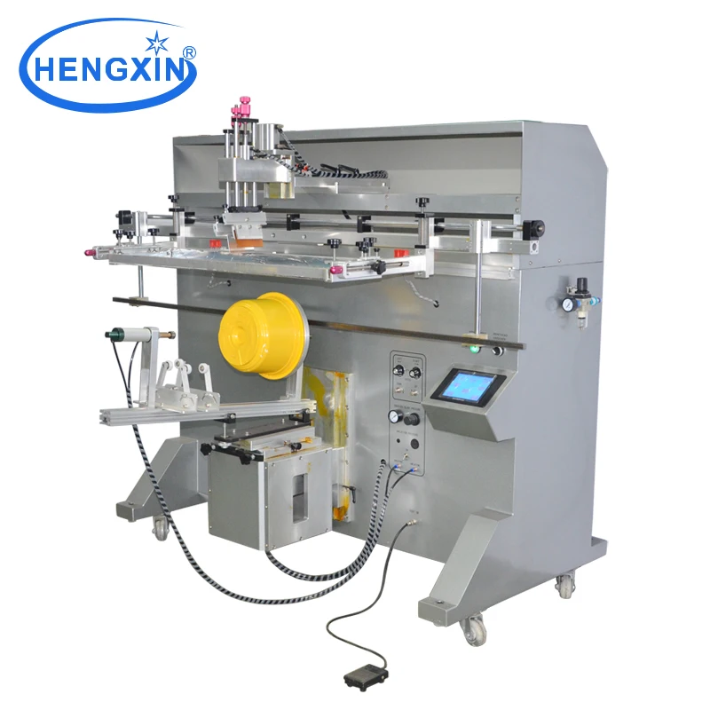 High precision round screen printing machine for 5 gallon bucket water mineral bottle glass bottle oil filter