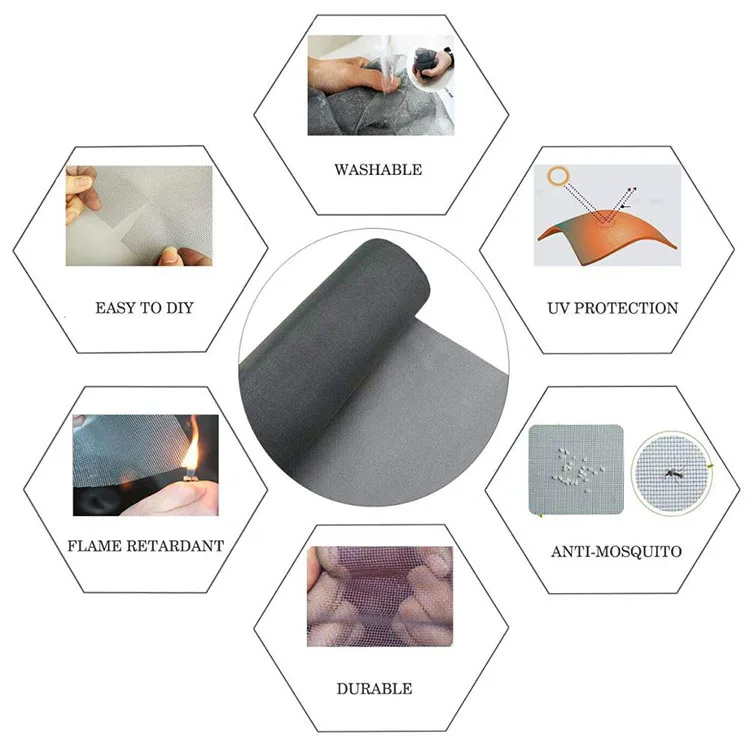 Popular DIY fiberglass magnetic mosquito net for window