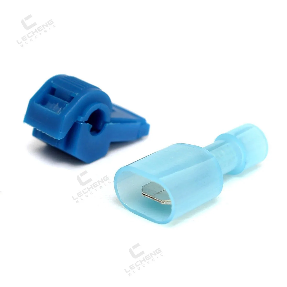 60Pcs/30Pairs 18-14AWG Blue T Tap Wire ConnectorsQuick Splice Wire Connectors
