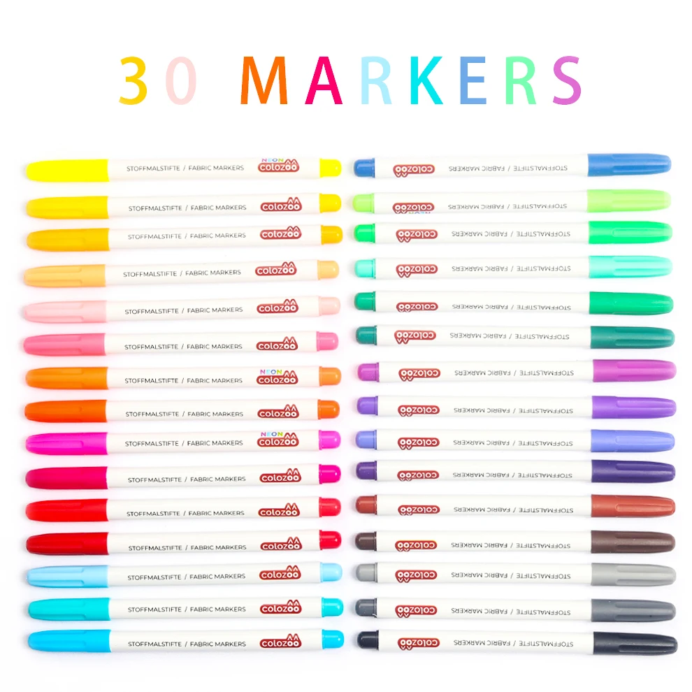 Hot Sale 30pcs Permanent Fabric Marker Set