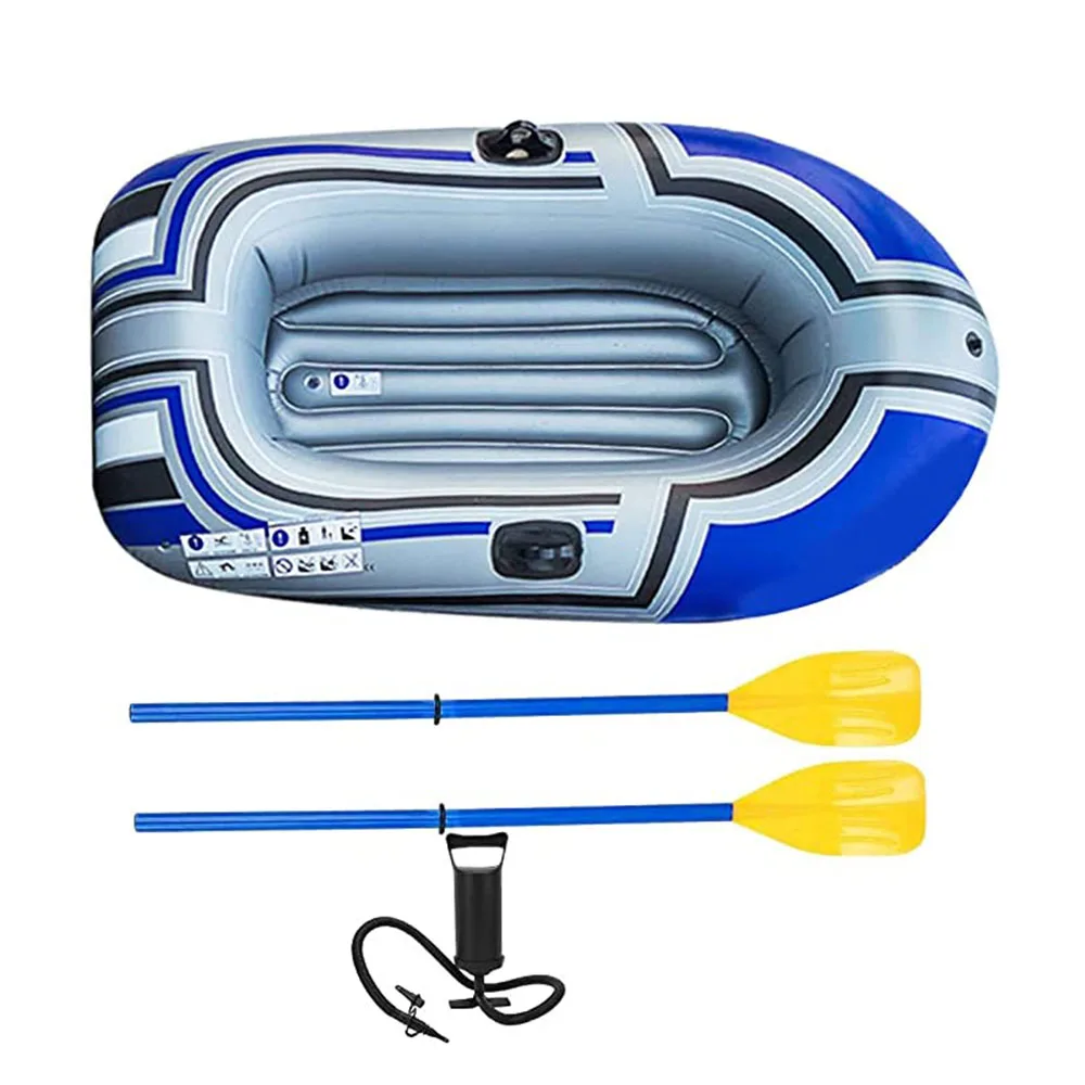 OEM source factory blue series single inflatable fishing boat kayak