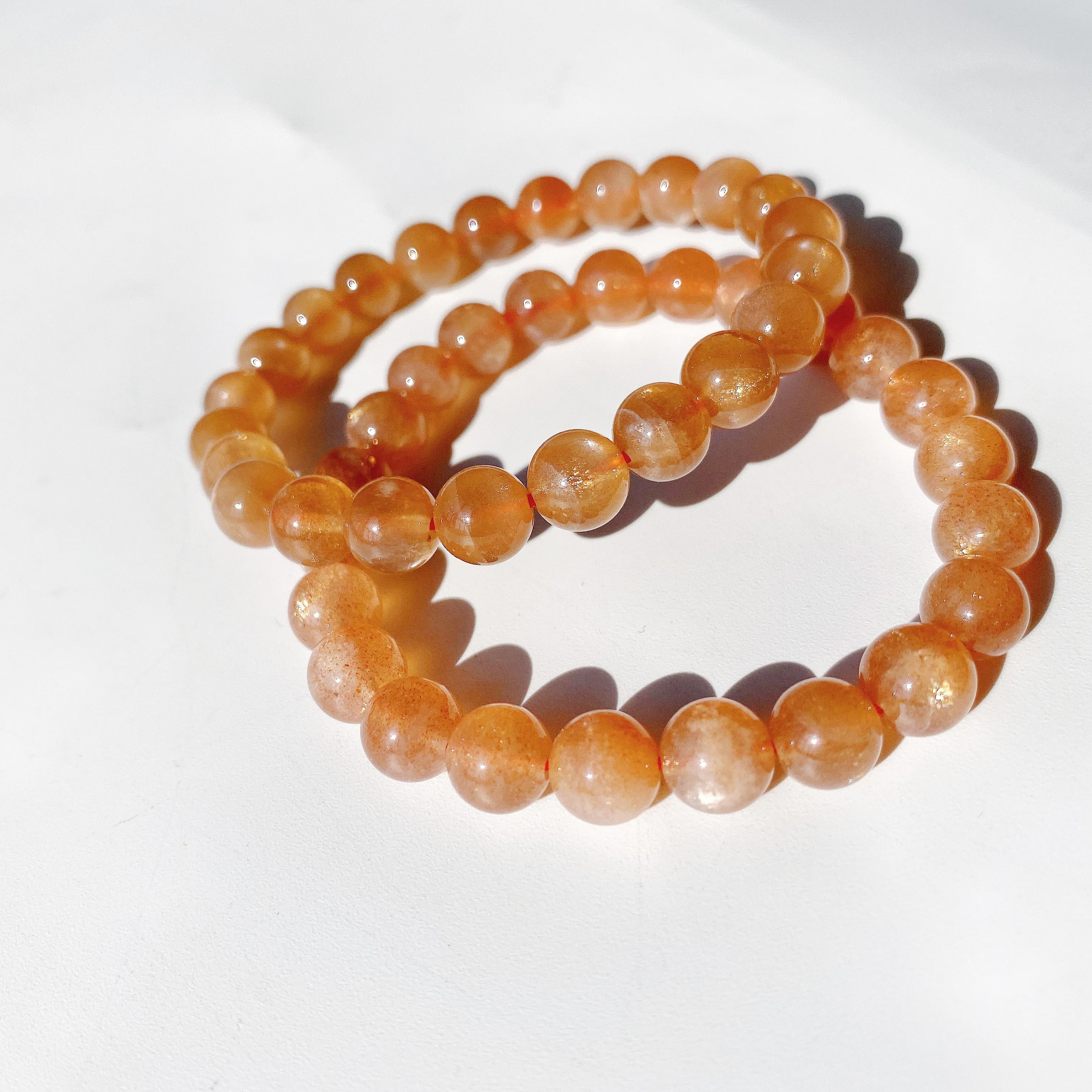 wholesale best quality natural healing sunstone bracelet beaded stone helps to generate energy