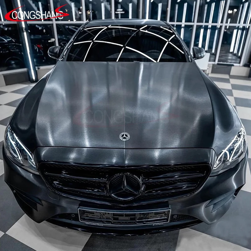  PVC High Performance Electro Metallic Brushed Silver Waterproof Color Change Auto Car Vinyl