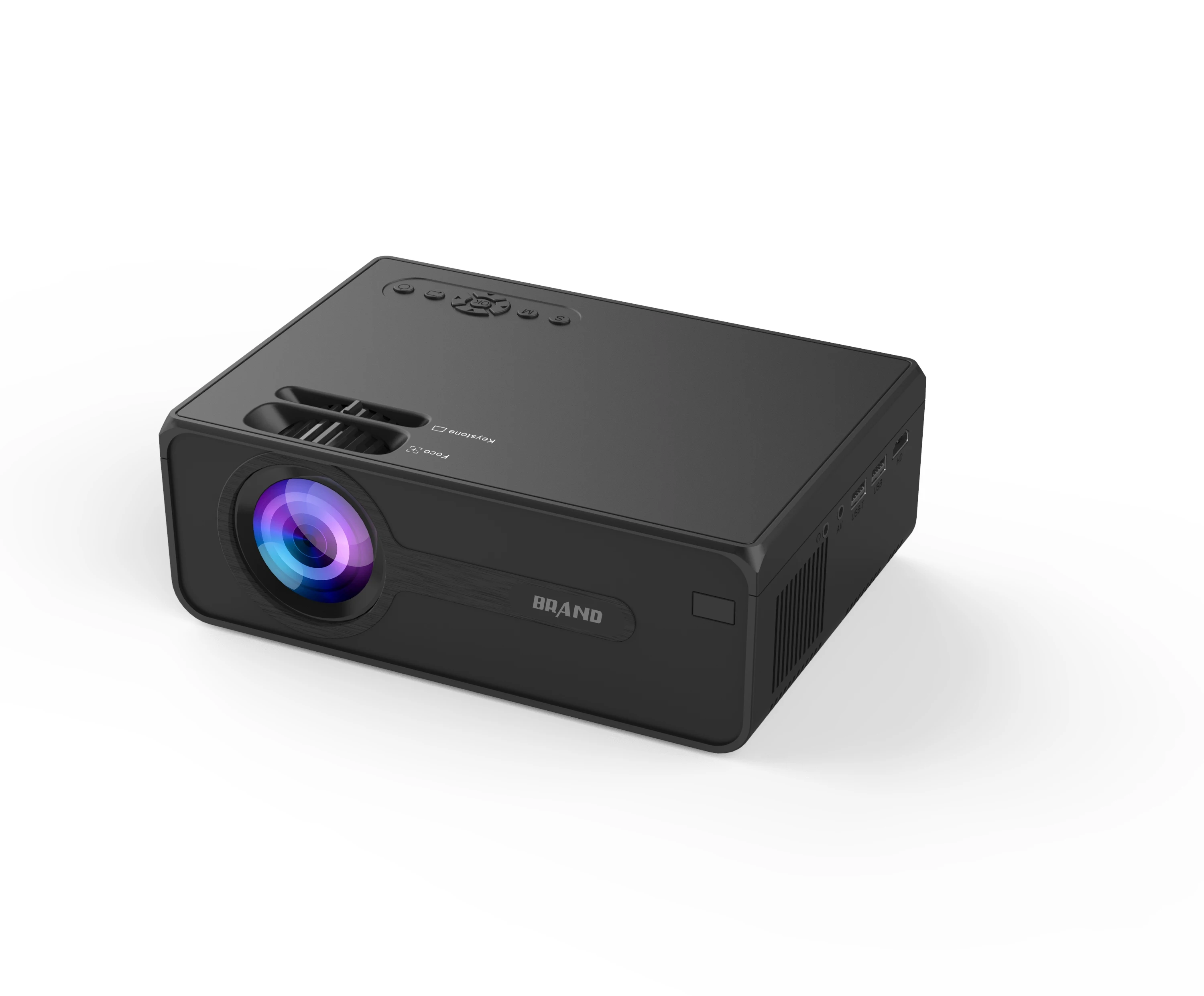 Заводская цена светодиодный собственный 720P Мини Портативный ЖК-видеопроектор с поддержкой 1080P 4K мультимедийный проектор для офиса домашнего