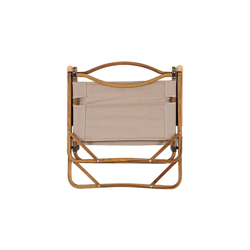 2022 Top seller camping gear wood grain aluminum folding camping chair for furniture outdoor