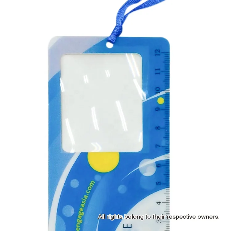  Wholesale Creative Gift Custom Plastic Pvc Durable Magnifying Bookmark