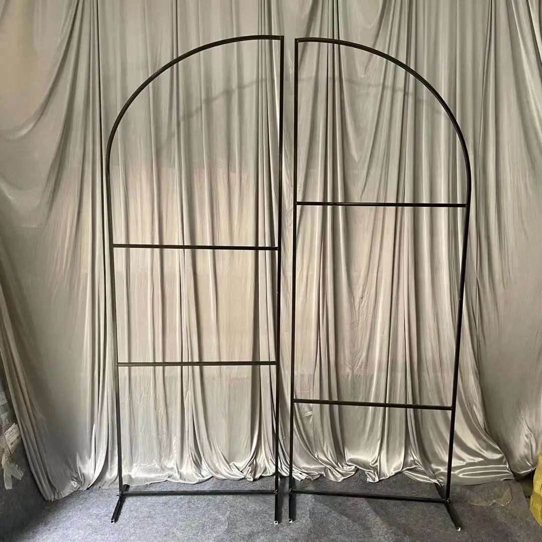 New Wedding Wrought Iron Props Decorate Wedding Scene Furnishing Articles Black Screen Arch Background