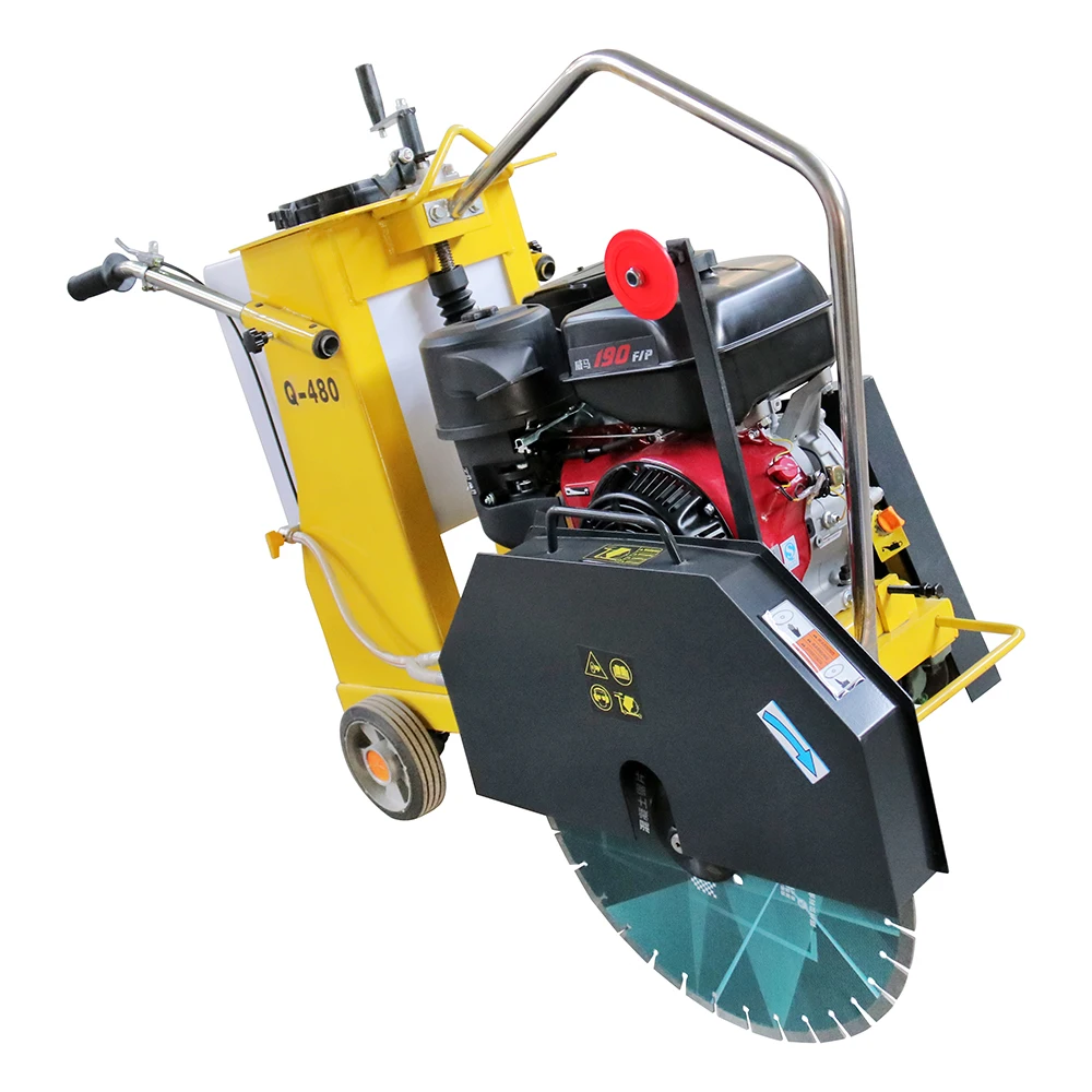 XLD500B high operating efficiency 40L water tank manufacturer diesel concrete road asphalt  cutting machine