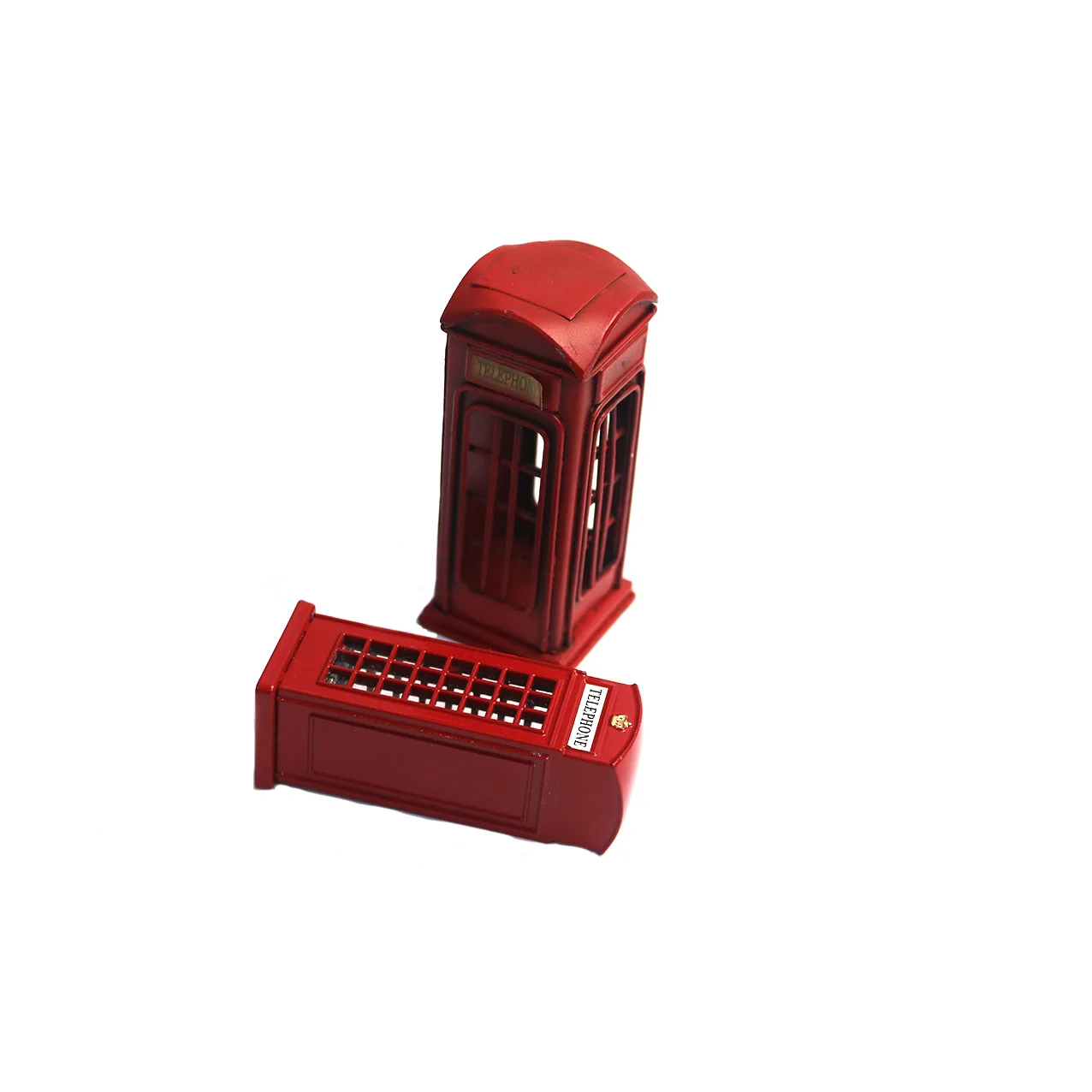 Vintage  Telephone Booth pencil sharpener bulk price factory sell ornament metal souvenir tourism for Children Birthday Gift