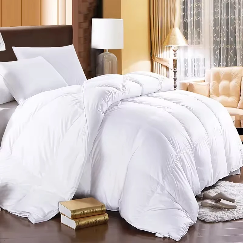 Hotel Bed Quilt Cotton Cover Down Alternative Polyester Comforter