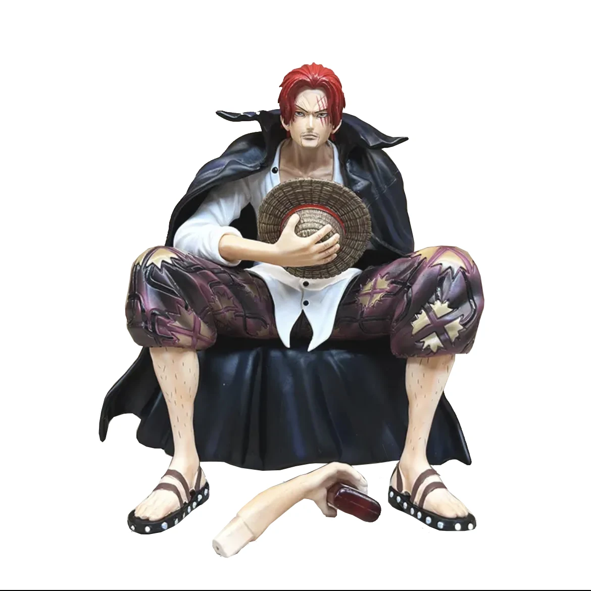 One Piece Anime Figures 17cm Two hand model Shanks figures OEM PVC anime figure toys