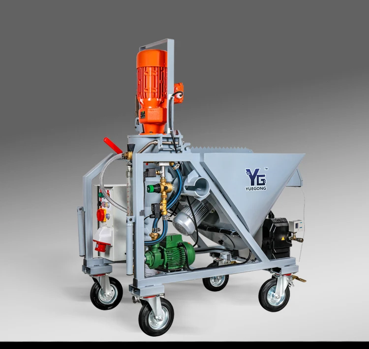 With CE M6 Germany Tec Gypsum Pump Plastering Spray Machine Plaster Spray Pump