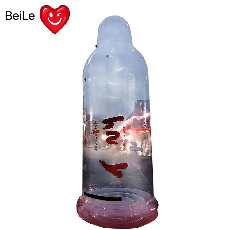 Advertising Inflatable Condom Inflatable Ground Condom Balloon inflatable transparent condom