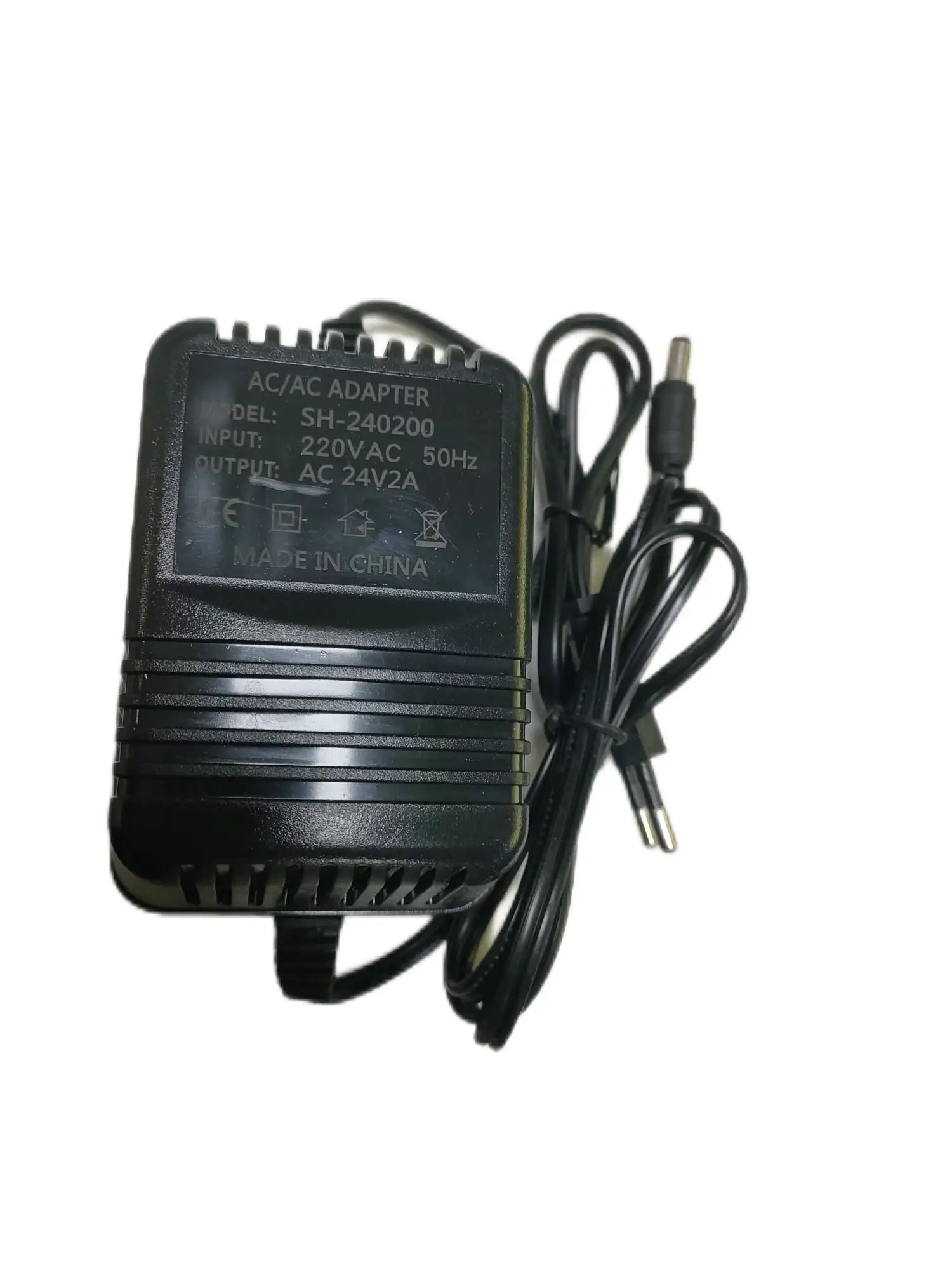 ЕС стандартный выход AC24V адаптер питания Вход AC220V двойной штекер Адаптер Питания