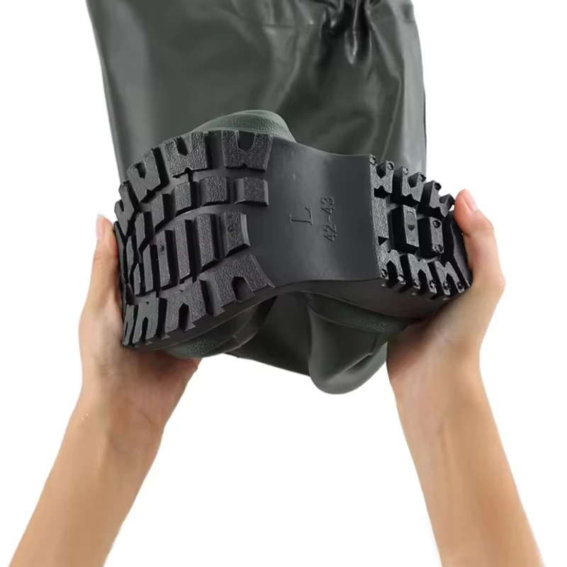 TOPIND Factory Wholesale Lightweight Chest Wader Non-Slip Rain Boots With Waterproof Fishing Pants