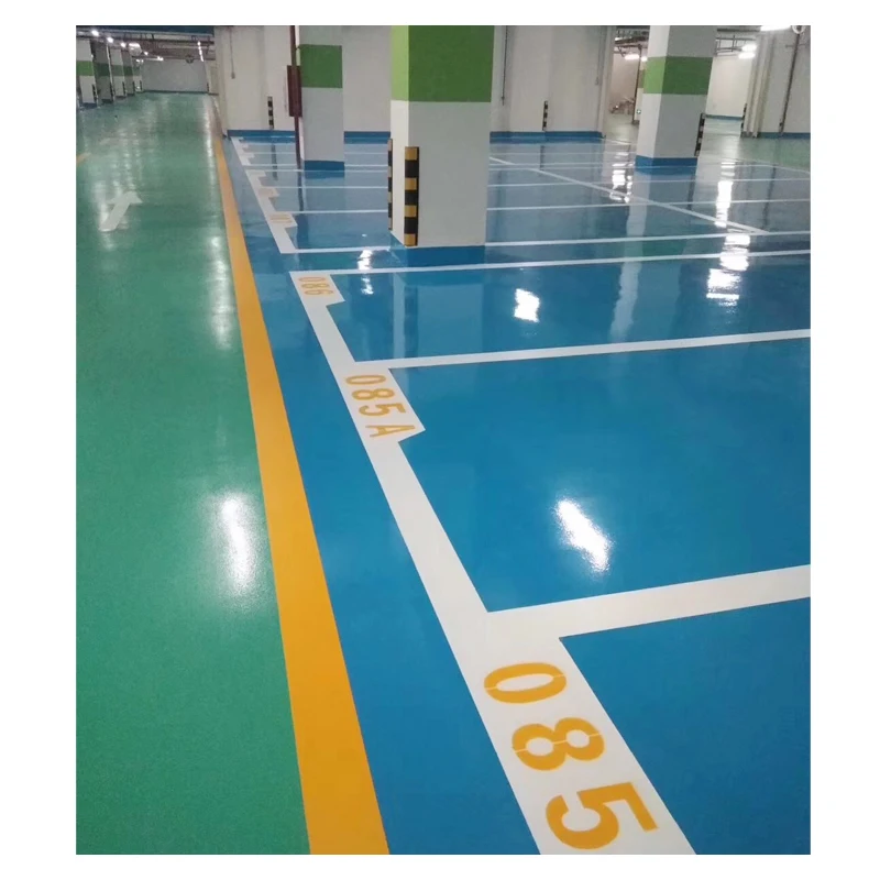 Self Leveling Anti Slip Transparent Epoxy Flooring Coating Painting for Parking Garage & Swimming Pool