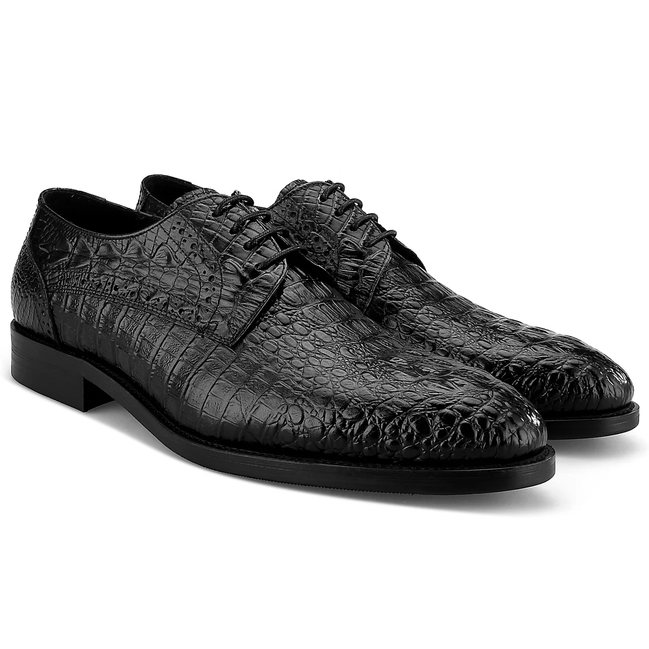 
High Quality Official Formal Men Derby Shoes Business Crocodile Print Men Dress Shoes Men Leather Shoes 