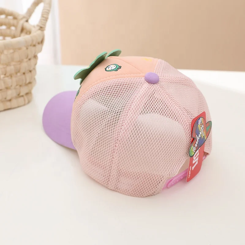 Kids Baseball Cap Toddler Sun Hat Boys Girls Cars Adjustable Trucker Hat