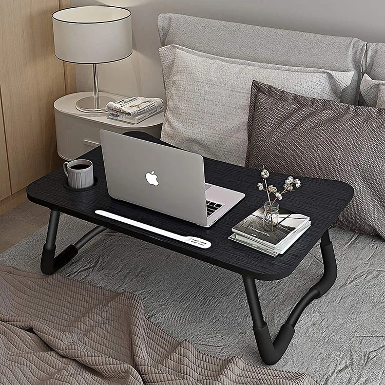Vekin Furniture Family Bed Laptop Mini Computer Desks Bedside Foldable Laptop Tray Table Computer Desk For Home Office