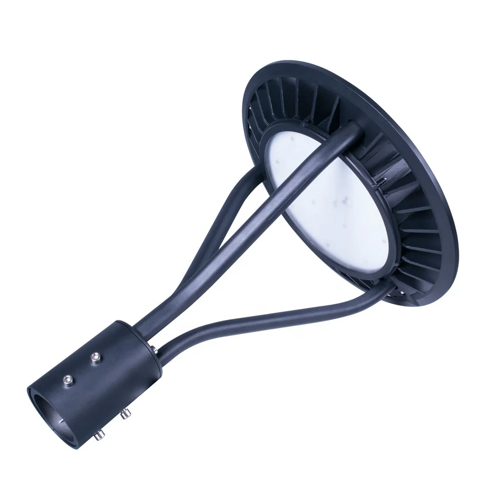three arms dimmable garden pole light luminaire fixture led round area lighting