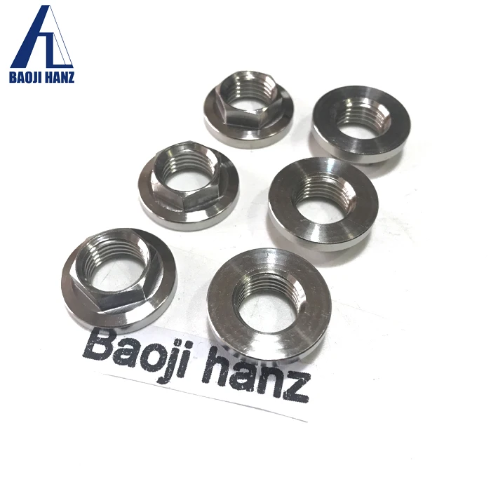 Titanium Grade 5 fasteners DIN6923 titanium hex flange nuts