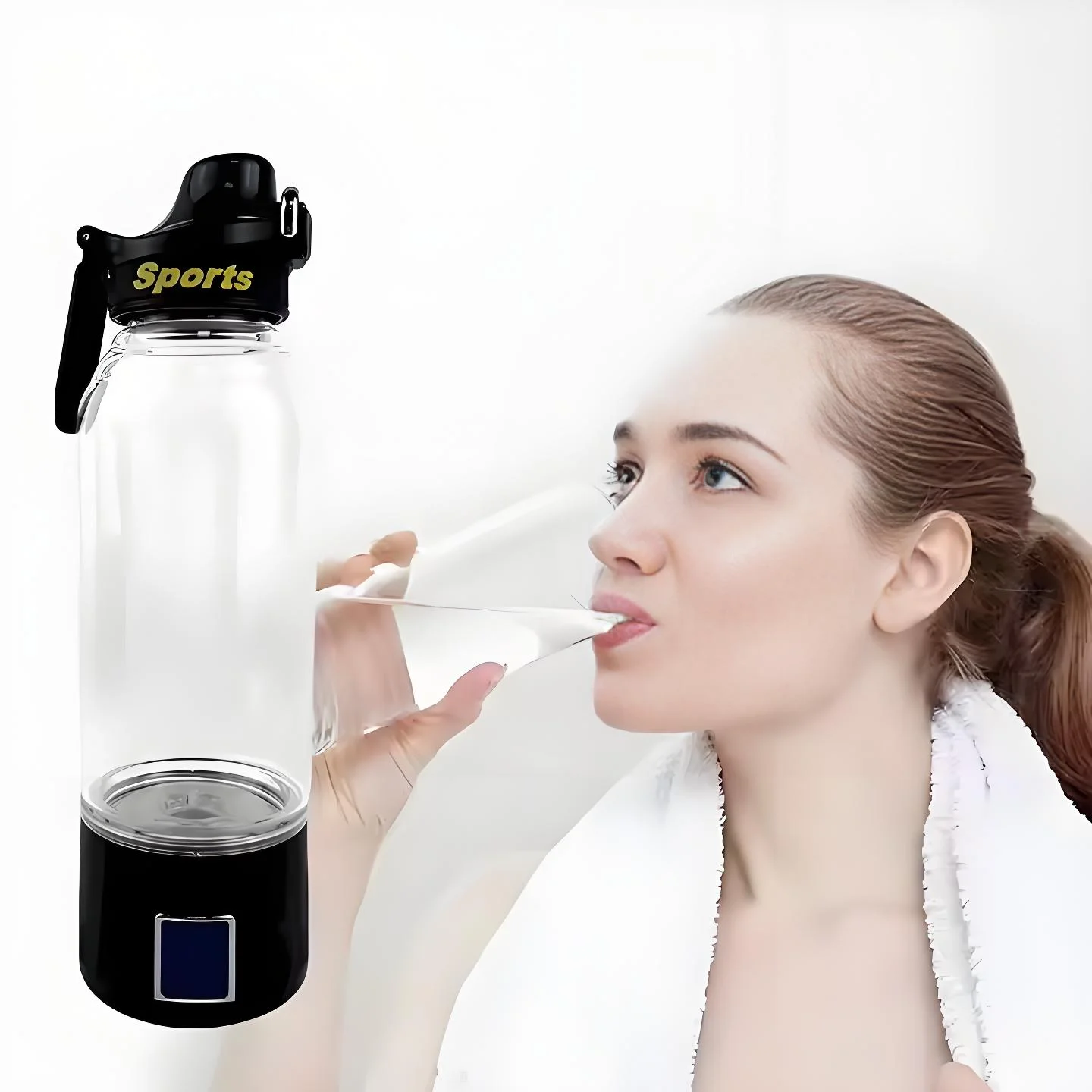 Factory Price Hydrogen Water Bottle Glass 1000ml New Design Portable h2 Rich Water Bottle Hydrogen Water Machine Generator