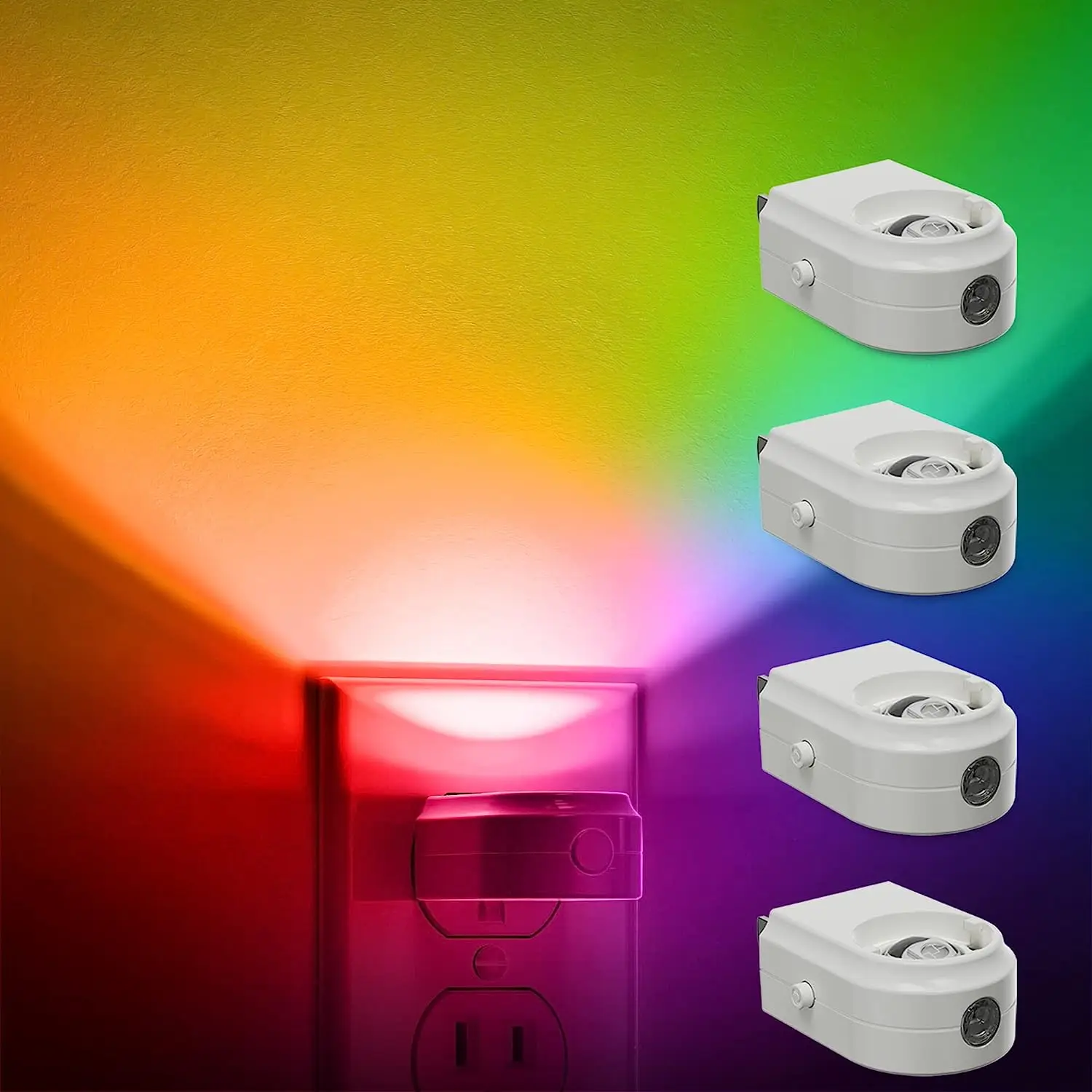 LOHAS New LED Sunsrt Night Light Dusk to Dawn Light Sensor Romantic RGB Mini Night Lights for Bedroom Living Room
