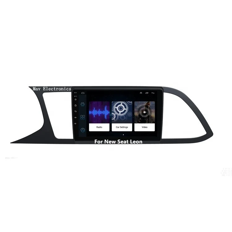 Android радио для SEAT LEON автомобильный dvd-плеер 9 дюймов 2.5D полный экран 1 система заднего вида Видимый Автомобильный видео