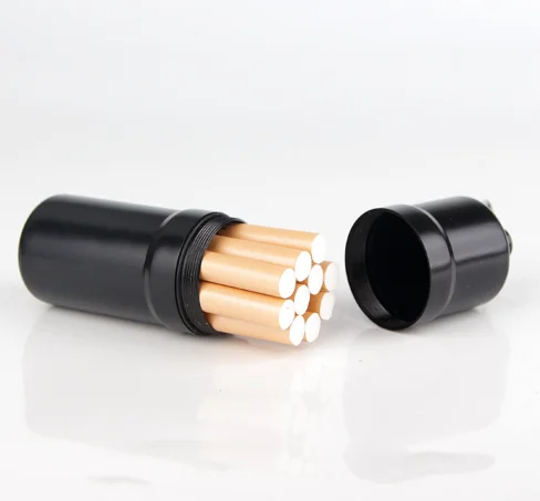 Wholesales outdoor waterproof ashtray portable pocket metal cigarette box case