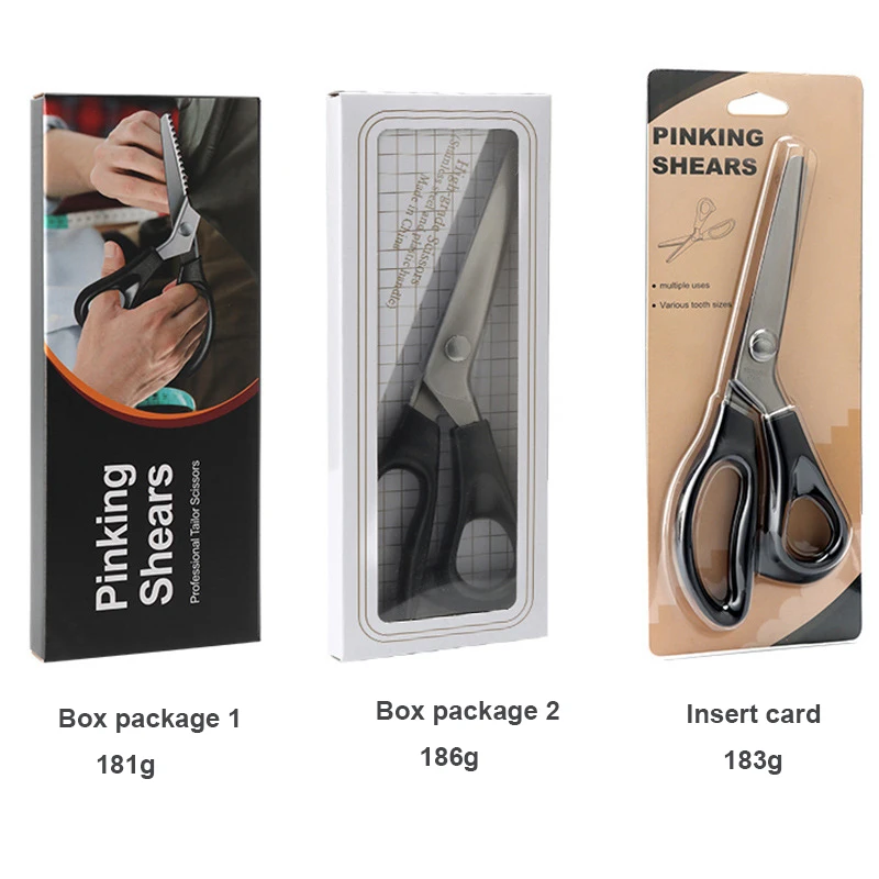 Stainless Steel Round Zig Zag Scissors Professional Shears Sewing Scissors Zig Zag Scissors