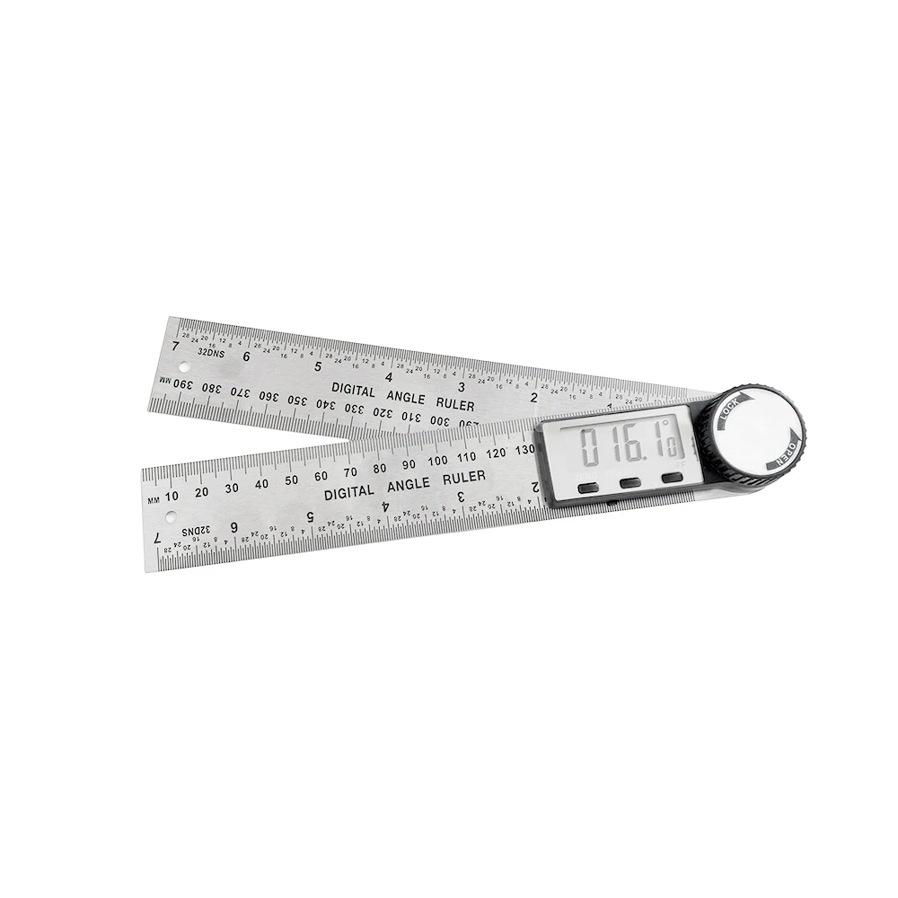 Custom Protractor 200mm 300mm 500mm Digital Display Angle Ruler Measuring Tool Stainless Steel Digital Angle Finder Ruler