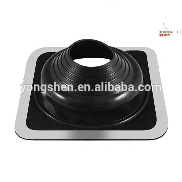 High Quanlity EPDM/SILICONE rubber roof flashing for pipe