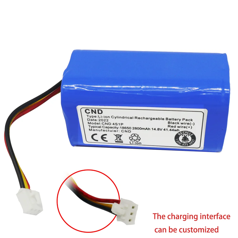For 14.4v LirctrouxC30B sweeping machine and electric pool Lexus robot 14.8V original parts are common Li-ion Battery 2800mAh