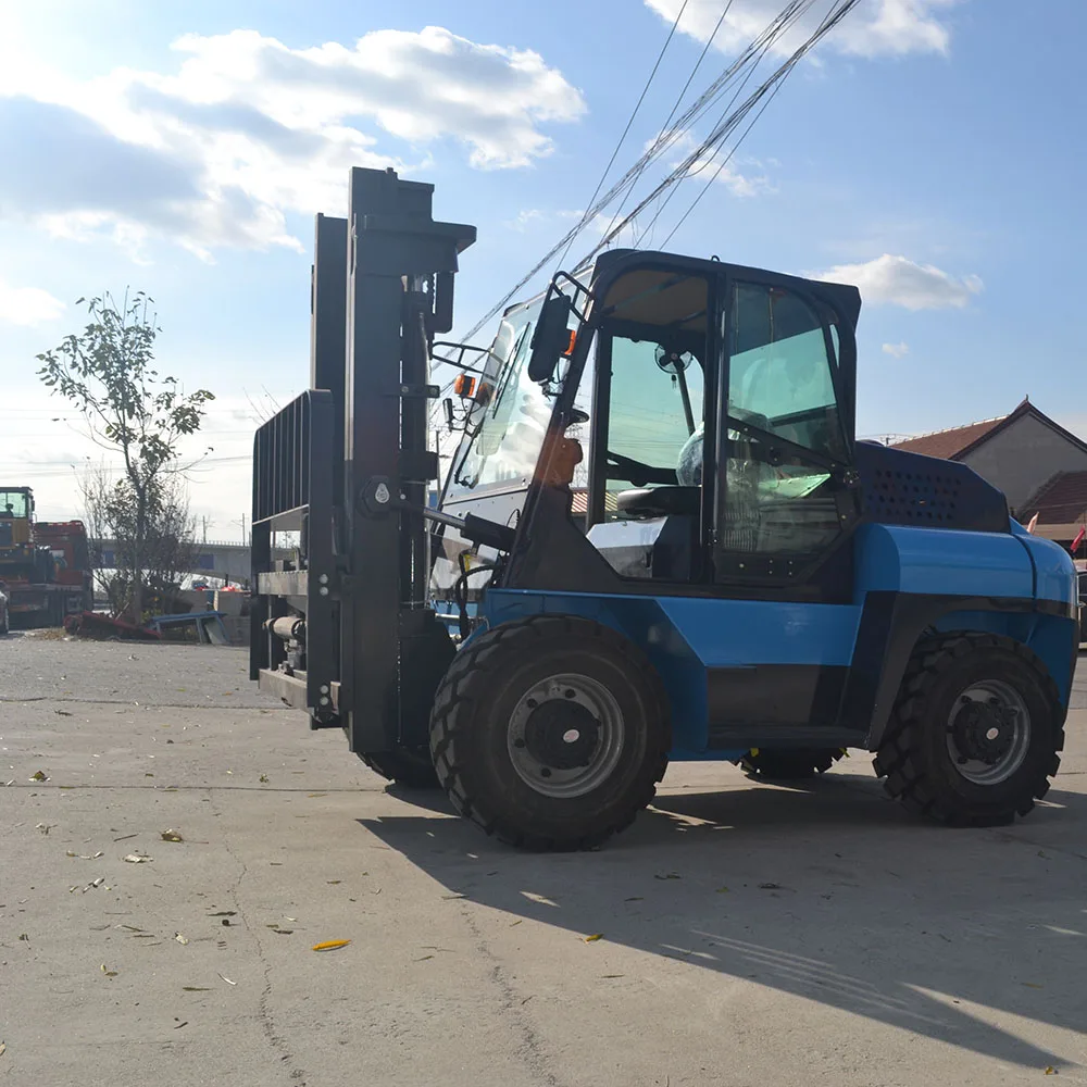 Free Shipping all terrain CE EPA 3000Kg 4000Kg Diesel Engine Forklift 3m 4.5m rough terrain  Forklift With Side Shift
