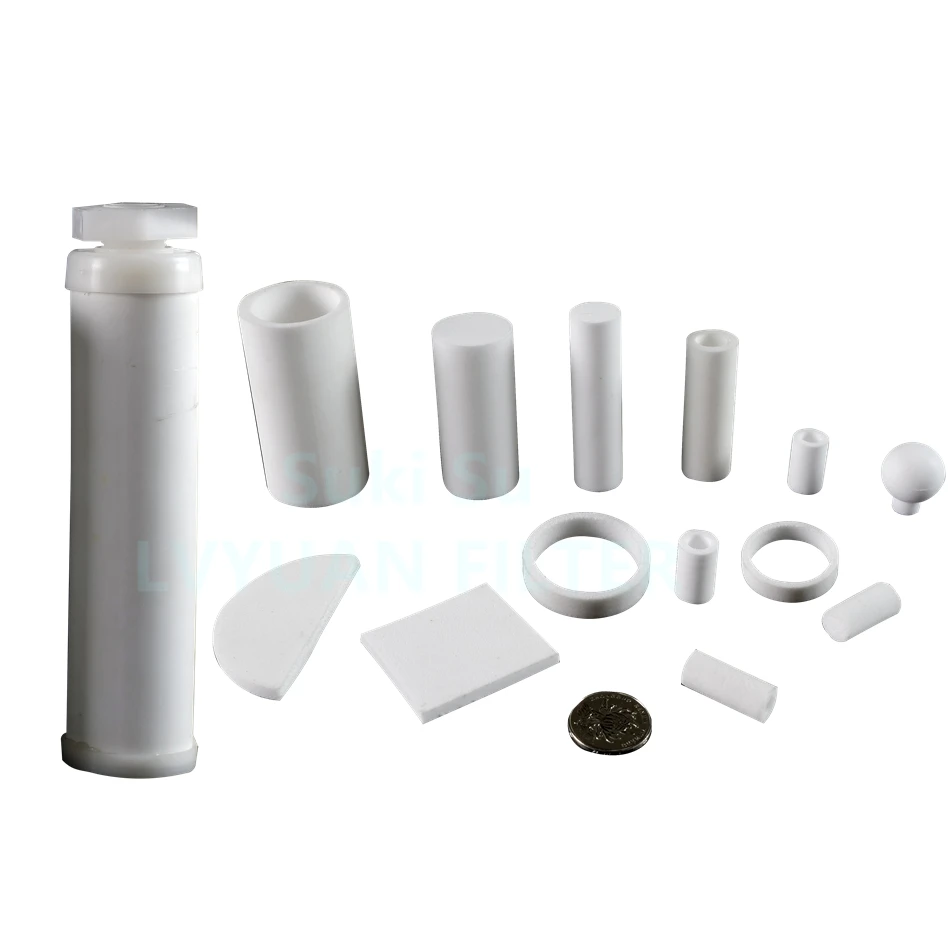 Manufacture Sintered Porous Plastic Filter with PE HDPE PTFE PVDF elements for liquid air gas oil filtration filter