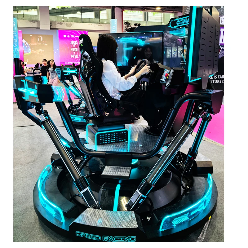 Oculeap VR Racing Simulator 2025 New VR Arcade Games 6 DOF Speed Racing Car With 3 Screen Driving Simulator VR Game Machine