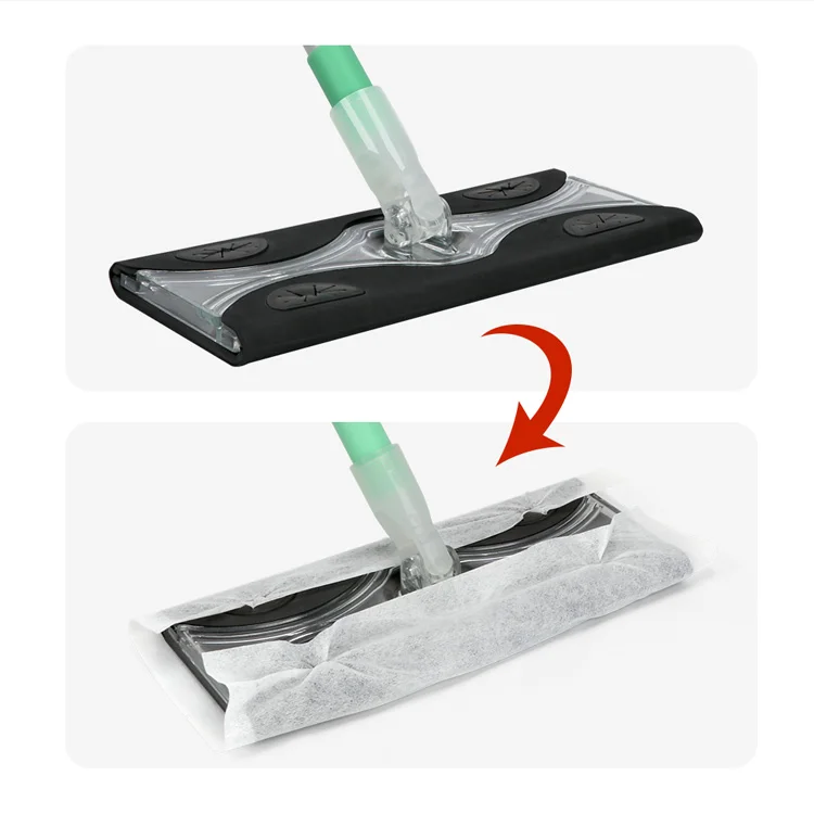 Masthome Replaceable Cleaning telescopic pole dust microfiber floor flat mop