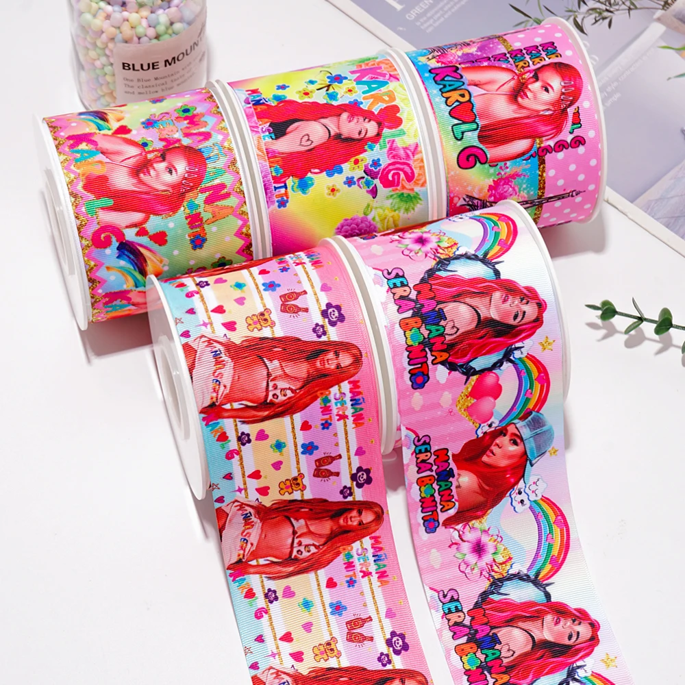 grosgrain ribbon rolls printed packing bow gift box decorating
